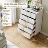 Whizmax Fluted 5 Drawers Dresser for Bedroom, Wooden Drawer Organizer for Bedroom, Living Room, Hallway, Entryway - 4 of 4