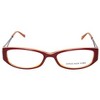 Jones New York J736 Designer Acetate Eye Glasses Frame in Red/Demo Lens 134mm Frame/52mm Lens Width - 3 of 4