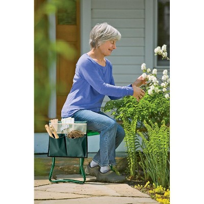 Purple Heavy-Duty Steel Garden Kneeler and Bench