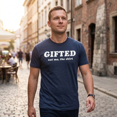 Мужские футболки Crazy Dog T-Shirts, Inc. Mens Funny T Shirts Gifted Not Me The Shirt Sarcastic Novelty Tee for Men - Crazy Dog Men's T Shirt Gift For Christmas Navy M — фото 3