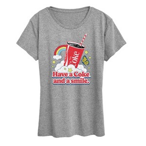 Women's - Coca-Cola - Have A Coke And A Smile Short Sleeve Graphic T-Shirt - 1 of 4