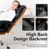 KERDOM Executive Leather Chair Adjustable High Back, Comfy Reclining Chair for Home Office, Black - 2 of 4