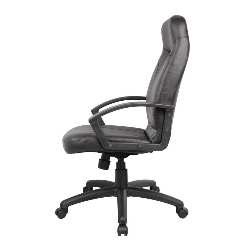 High Back Leatherplus Chair Black - Boss Office Products, 4 of 11