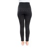 MUK LUKS Women's 4" High Waisted Fleece Lined Leggings - 2 of 4