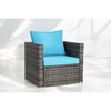 Mshliw 4-Piece Outdoor Patio Furniture Set with Coffee Table, Ottoman –  Sectional Sofa for Backyard, Poolside, or Patio - 2 of 4