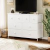 WOWLIVE Dresser for Bedroom with 8 Drawers, Fabric Storage Drawers for Closet, Dresser TV Stand with Wood Top and Sturdy metal frame - 4 of 4