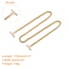 Unique Bargains Shoulder Bag Handbag DIY Accessories Zinc Alloy Flat Chain Strap - 2 of 3