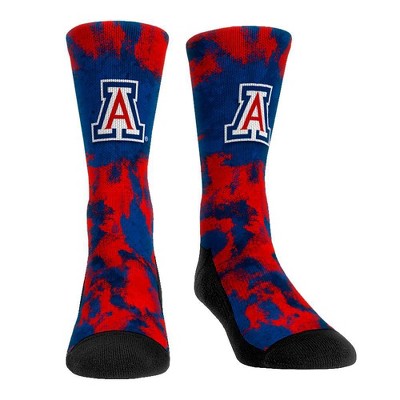 NCAA Arizona Wildcats Paint Crew Socks - L/XL