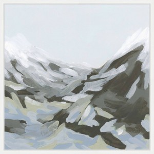 Amanti Art 22"x22" Ice Slope II by June Erica Vess Framed Canvas Wall Art Print - 1 of 4