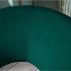 CAVINAS Velvet Upholstered Accent Chair with Gold Metal Frame, Curved Back Armchair for Dining or Living Room - 2 of 4