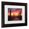 Trademark Fine Art - Rostovskiy Anton Tuscany Sunset Matted Framed Art - image 3 of 4