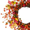 Northlight Berries and Apples Foliage Twig Artificial Thanksgiving Wreath - 18-Inch, Unlit - 3 of 4