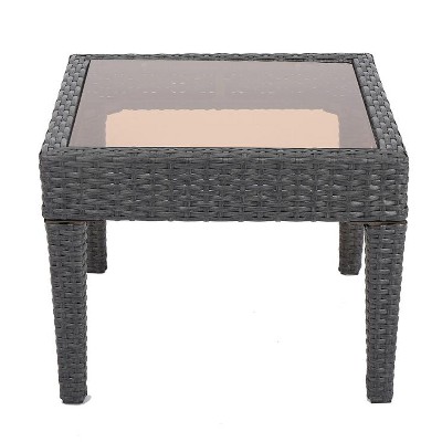 Rattan Decorative Side Table - Grey : Target