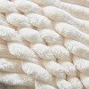 Plush Corduroy Ottoman to Combine with 2 Seater Sofa, 3 Seater Sofa and 4 Seater Sofa, Suitable for Living Rooms, Apartments, Offices, Beige - 3 of 4