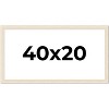 PosterPalooza | 40x20 Wide Barnwood Picture Frame, UV Acrylic, 6 Finishes - Grey, Brown, White, and Black - 2 of 4