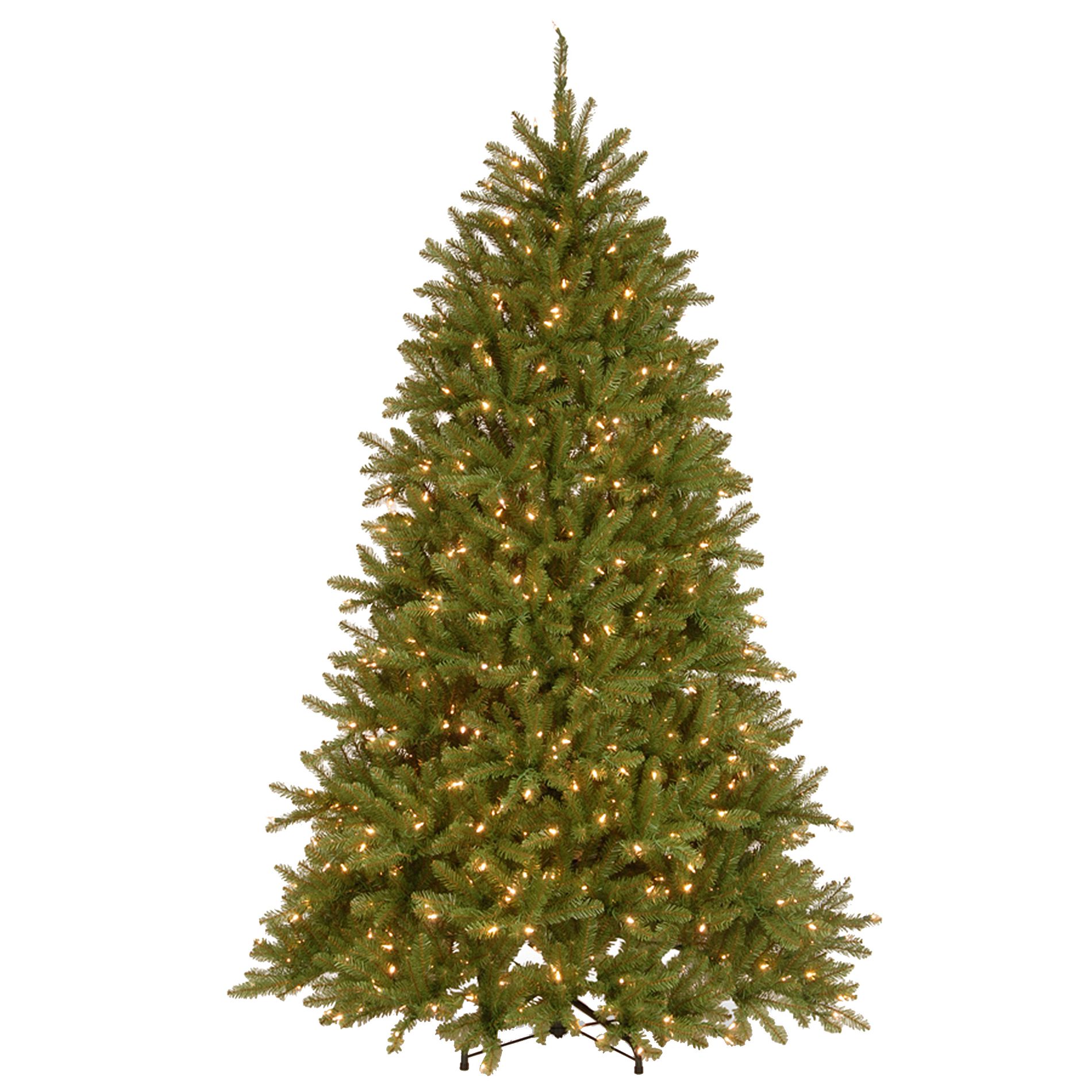 6.5' Prelit LED PowerConnect Dunhill Fir Artificial Christmas Tree Dual Color Lights - National Tree Company