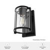 Hunter 7.5" Astwood Wall Light Matte Black Finish - Modern Art Deco Sconce for Indoor Spaces, 1 Bulb, Dry Rated - 4 of 4