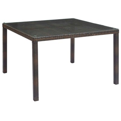 Modway Conduit 47" Outdoor Patio Wicker Rattan Dining Table