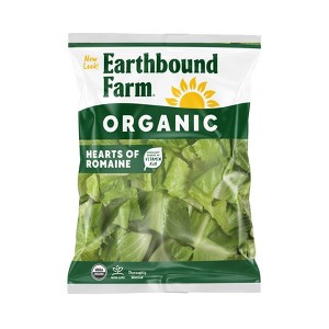 Earthbound Farm Fresh Organic Chopped Hearts of Romaine Lettuce - 10oz - 1 of 4