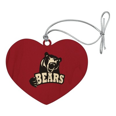 Lenoir-Rhyne University Primary Logo Heart Love Wood Christmas Tree Holiday Ornament