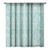 Holli Zollinger Kikka Teal 50" x 64" Single Panel Sheer Window Curtain - Deny Designs - 3 of 4