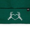 Dalix Heart of Bones Embroidered Beanie Skeleton Warm Winter Knit Hat for Women - 2 of 4