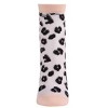 Memoi Women's Leopard Mono Fine Net Semi-Sheer Anklet Sock - 2 of 4