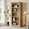 Tribesigns 5-Tier Tall Bookshelf, 70.8"Farmhouse Wooden Bookcase with Storage,  for Living Room, Home Office, Bedroom, Brown - 3 of 4