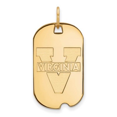 Black Bow Jewelry 10k Yellow Gold Virginia Wahoos NCAA Pendant