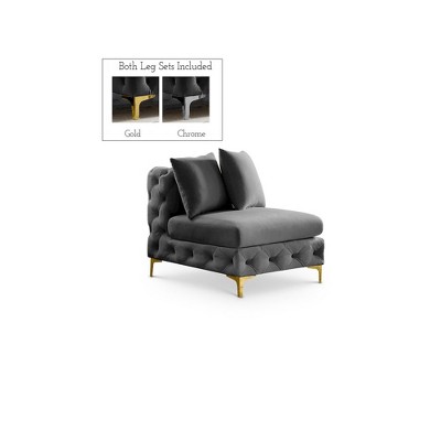 Meridian Furniture,Tremblay Velvet Armless Chair