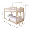 Bear Plywood Twin/Twin Low Bunk - 2 of 4