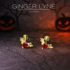 Flying Bat Flat Back Earrings for Women Sterling Silver 16g Cartilage Helix Lobe Body Piercing Stud Ginger Lyne - 4 of 4