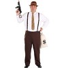 HalloweenCostumes.com 2X  Men  Men's Plus Size Businessman Costume, Brown - 3 of 4