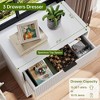 Fluted 5 Drawer Dresser for Bedroom, Modern Wood Chest of Drawers with Wide Drawers - 4 of 4