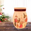 Stony Creek 4.0 Inch Christmas Chapel Pre-Lit Small Jar Christmas Lighted Glass Accent , Trees Village Snowy (1PC) - 2 of 4