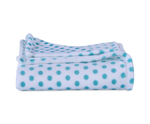 Throw Blankets Blue With Polka Dot (50"X60") - Better Living