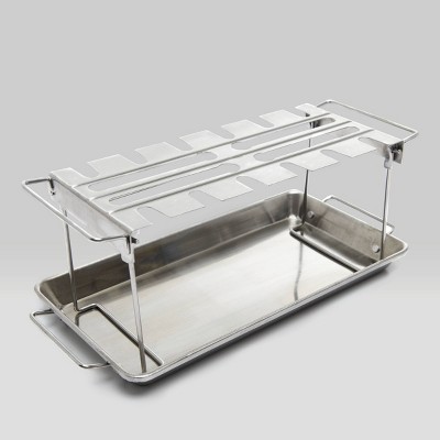 Broil King Wing Rack with Pan Stainless Steel