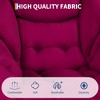 Lazy Chair with Folding Ottoman,Modern Large Accent Lounge Armchair with Side Pocket,Comfy Leisure Sofa Reading Chair,for Bedroom - 4 of 4