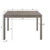 NicBex Dining Table Set for 6 Farmhouse 18" Expandable Leaf Solid Wood Table Upholstered Chairs Bench for Kitchen - 4 of 4