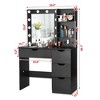 Makeup Vanity Desk with Mirror, Lights, Charging Station - 2 of 4