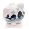 Child To Cherish 7.75 In Blue Double Whale Pig Bank Save Money Ocean Decorative Banks - 4 of 4