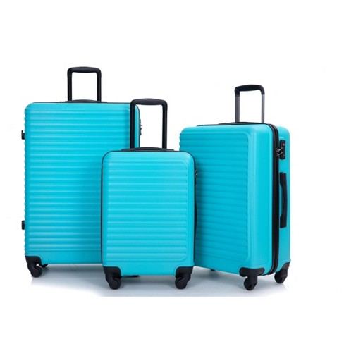 3 Pcs Hardshell Luggage Set, Abs Lightweight Spinner Suitcase With Tsa Lock  (20/24/28)-modernluxe : Target