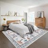 Washable Hallway Runner Rug, Modern Insect Floral Low Pile Kitchen Runner, Soft Non-Slip Stain-Resistant Carpet for Laundry or Bedroom - 3 of 4
