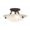 Livex Lighting Oasis 3 - Light Semi-Flush Mount in  Bronze - 2 of 4