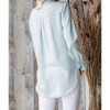 Women's Long Sleeve Button Up Tencel Shirt - Veveret - 3 of 3