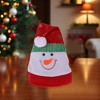 Unique Bargains Christmas Hat Polyester Non-Woven Fabric Red White 11.02"x14.17" 1 Pc - 2 of 4
