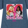 Girls' - Barbie - Friends Rock Graphic Short Sleeve Fleece Dress - 2 of 4