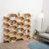 Honeycomb Bookshelf, Modular Bookshelf, Wall-Mounted Bookshelf, Shelving Unit, Suitable For Living Room, Study, Bedroom - 4 of 4
