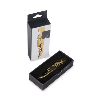 Viski 24k Gold Plated Signature Double Hinged Corkscrew Wine