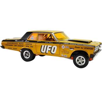 1965 Plymouth AWB Gold Metallic with Graphics & Orange-Tinted Windows "UFO" Ltd Ed to 636 pieces 1/18 Diecast Model Car by ACME